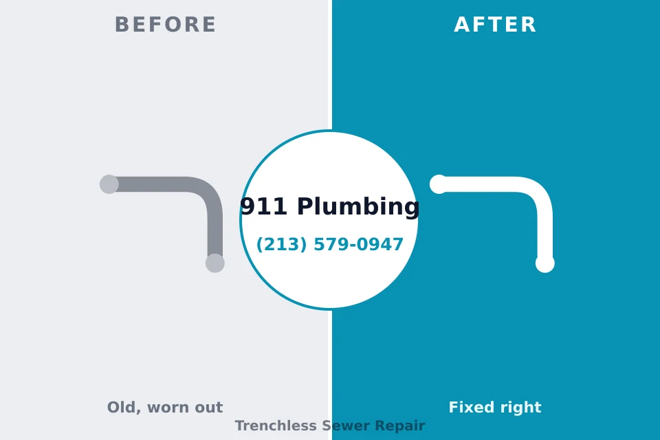 Before and after: plumbing company Sterling Ranch, CO
